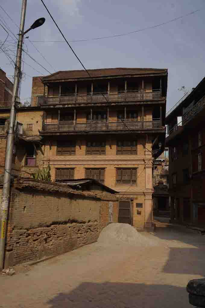 Front View of Tony Hagen House in Bhaktapur